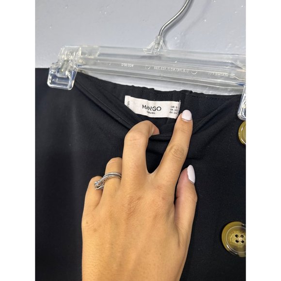 Mango Button Black Skirt Size XS - Picture 5 of 7